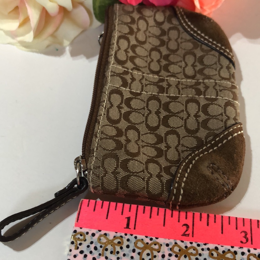 Coach Soho Mini Signature Small coin purse coach brown change purse 2000s - Picture 14 of 16